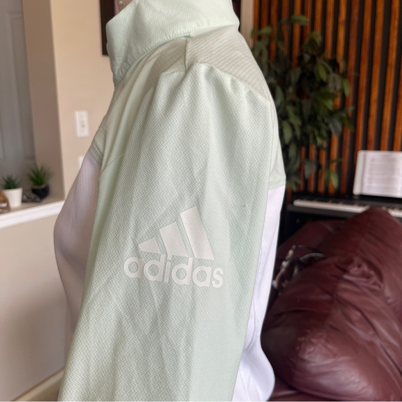 ADIDAS GOLF Full Zipped Womens Lightweight Pullover Long Sleeve Size Small - Picture 2 of 9